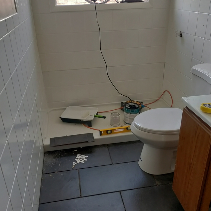 Tile reglazed.
