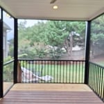 Deck Extension with added Roof and Sunroom
