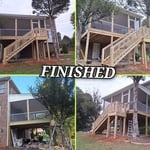 Deck Demo and Rebuild with Sun Room