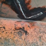 Little bit of upside down welding in a tight space