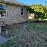After the majority of shrubbery had been removed.