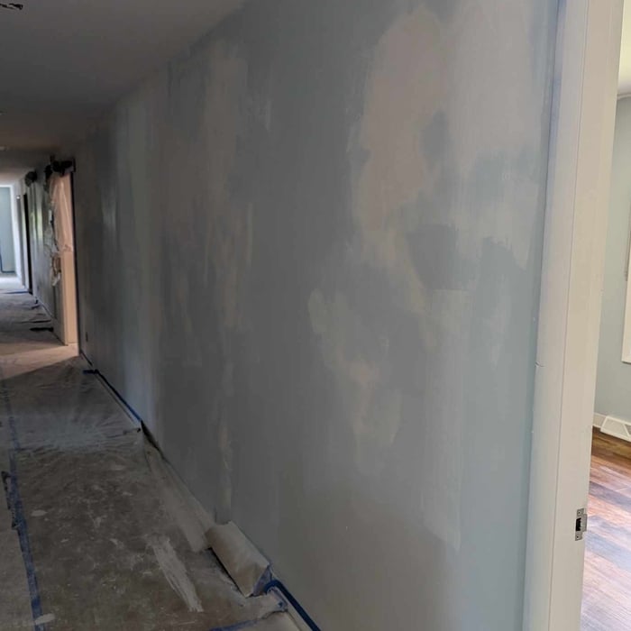 Drywall and interior painting color change