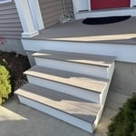 Finished result with original Timber Tech PVC decking