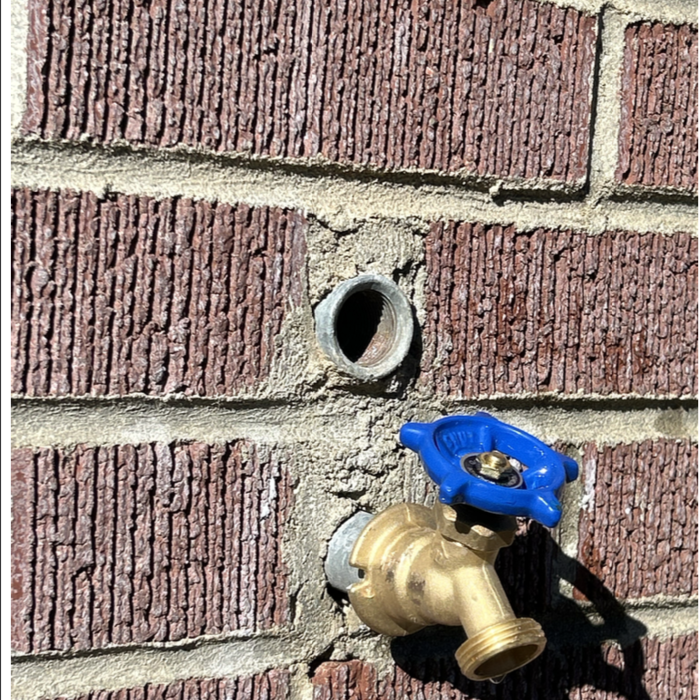 Fixed leaky hose bib . will replace with freezeless hose bib when they decide to remodel house