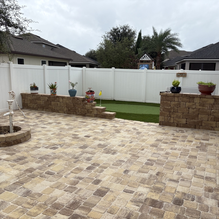 Patio and Wall