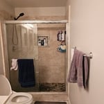 Walking shower & Vanity Countertops