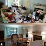 Before and after photos of one of The Home Cleaning Pro's projects.
