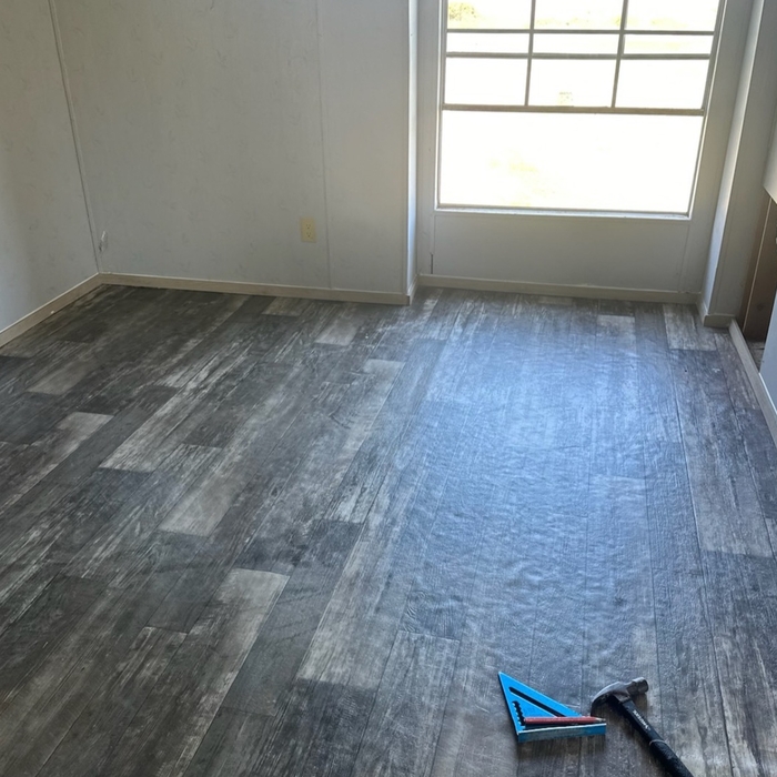 Project fixed leak and replaced flooring