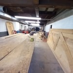 Restoration work rough sawn Cypress doors