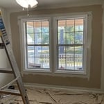 In the middle of painting the dinning room