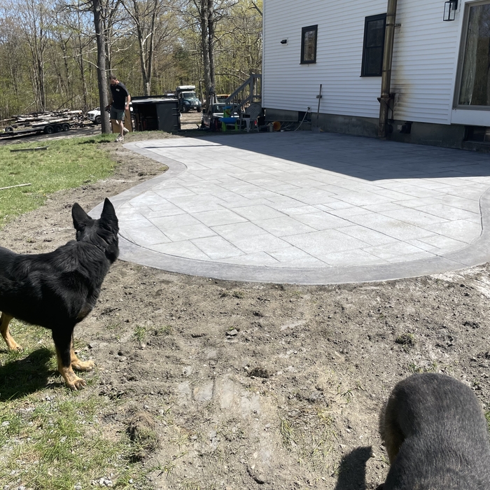 Stamped patio