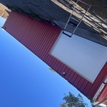 metal barn Painted in Sugar city