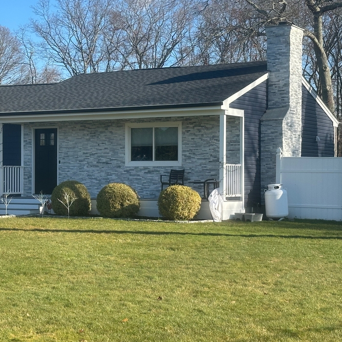 Completed siding project