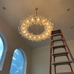 Chandelier installation
