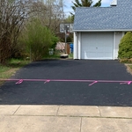 New asphalt driveway