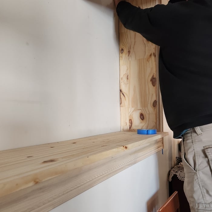 Installation of the wood