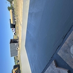 New concrete driveway