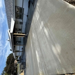 New concrete driveway