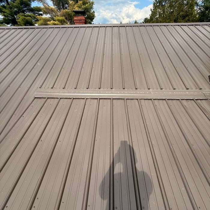 metal roof installation