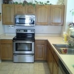 Original Cabinets Before Antiquing