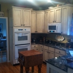 Phase 3 Glazed oak cabinets