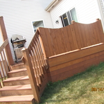 fence stained
