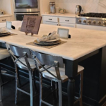 Quartzite Island and Kitchen Countertop Installed.