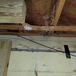 (Before image) Large crack and wall separation in basement