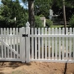 4' High White Spartan Straight With Gothic Caps