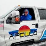 Apollo braves the winter weather!