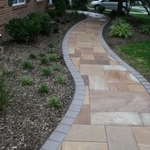 Natural stone walkway.