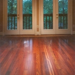 Dining room of Brazilian Cherry, using oil base finish and low odor water base polyurethane