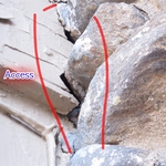 Access example for bats,mice,flying squirrels.