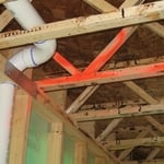 Upside down floor truss