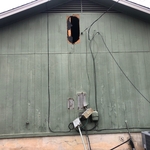 power lines ripped off electrical box