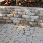 Castle Block Wall and Paver Patio