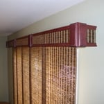Wood Cornice w/ Fabric Inlay