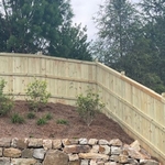 Capped Board on board with Dado Posts corner view