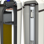 Patented tank design allows us to create a 5-stage process inside a single, extra wide tank resulting in a very compact and complete treatment process. There is no better City Water Treatment available for a typical homeowner.