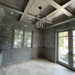 Window & Door Trim/Wainscoting / protected existing wallpaper