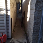 Before picture of gate installation .