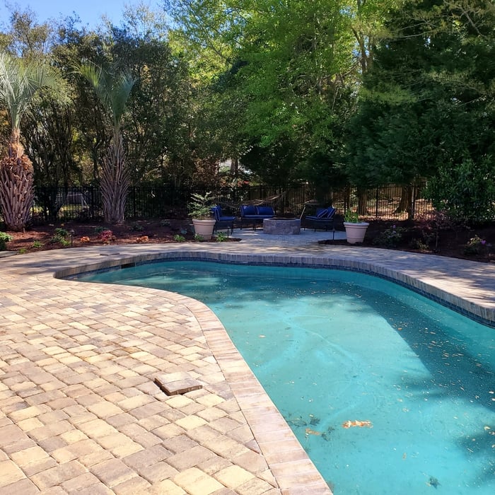 Pool Deck Install Sierra Pavers