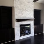 Interior living room and fireplace