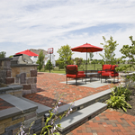 Natural Brick, Herringbone Pattern