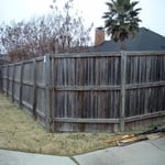 Wood Fence Before
