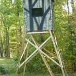 6x6 Hunting Blind on 12' Legs