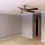 Installed crown molding. Painted ceiling, walls and woodwork.