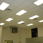 After Photo of finished ceiling in new Shipping area.