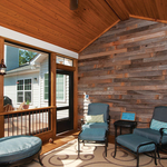 Conversational Living Space with a New Porch Addition