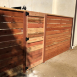 custom wood gate and fence